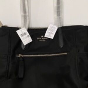 Kate Spade Black Nylon Chelsea Large Tote NWT